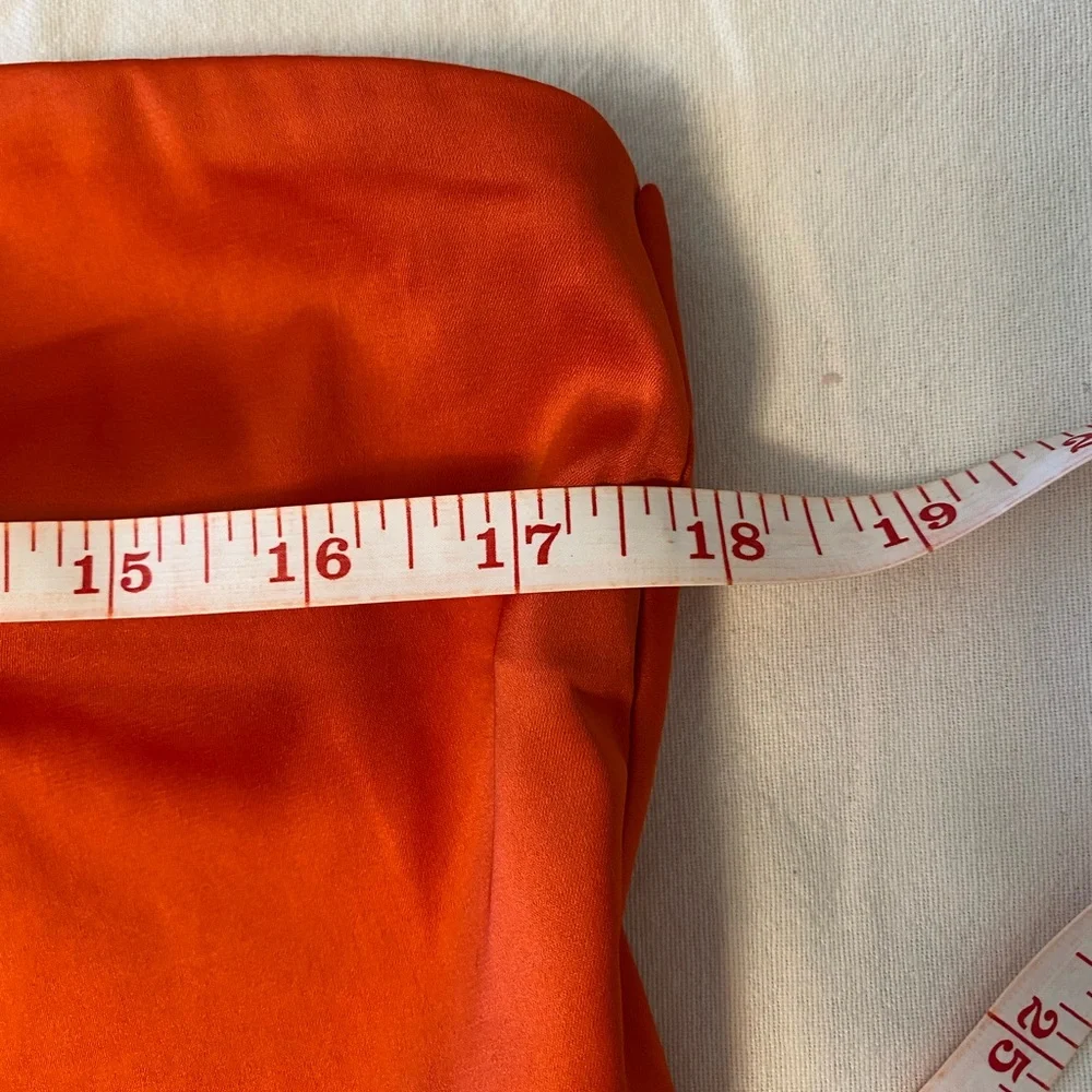 Abercrombie & Fitch Strapless Orange Dress - Picture 6 of 7